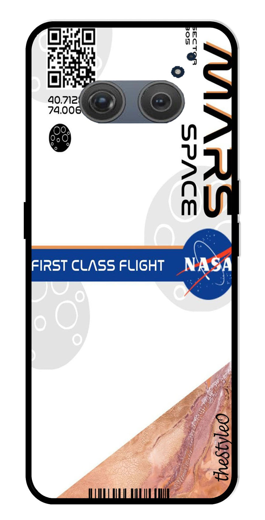 Mars Space Metal Mobile Case for Redmi 10 Prime (Design No -81)