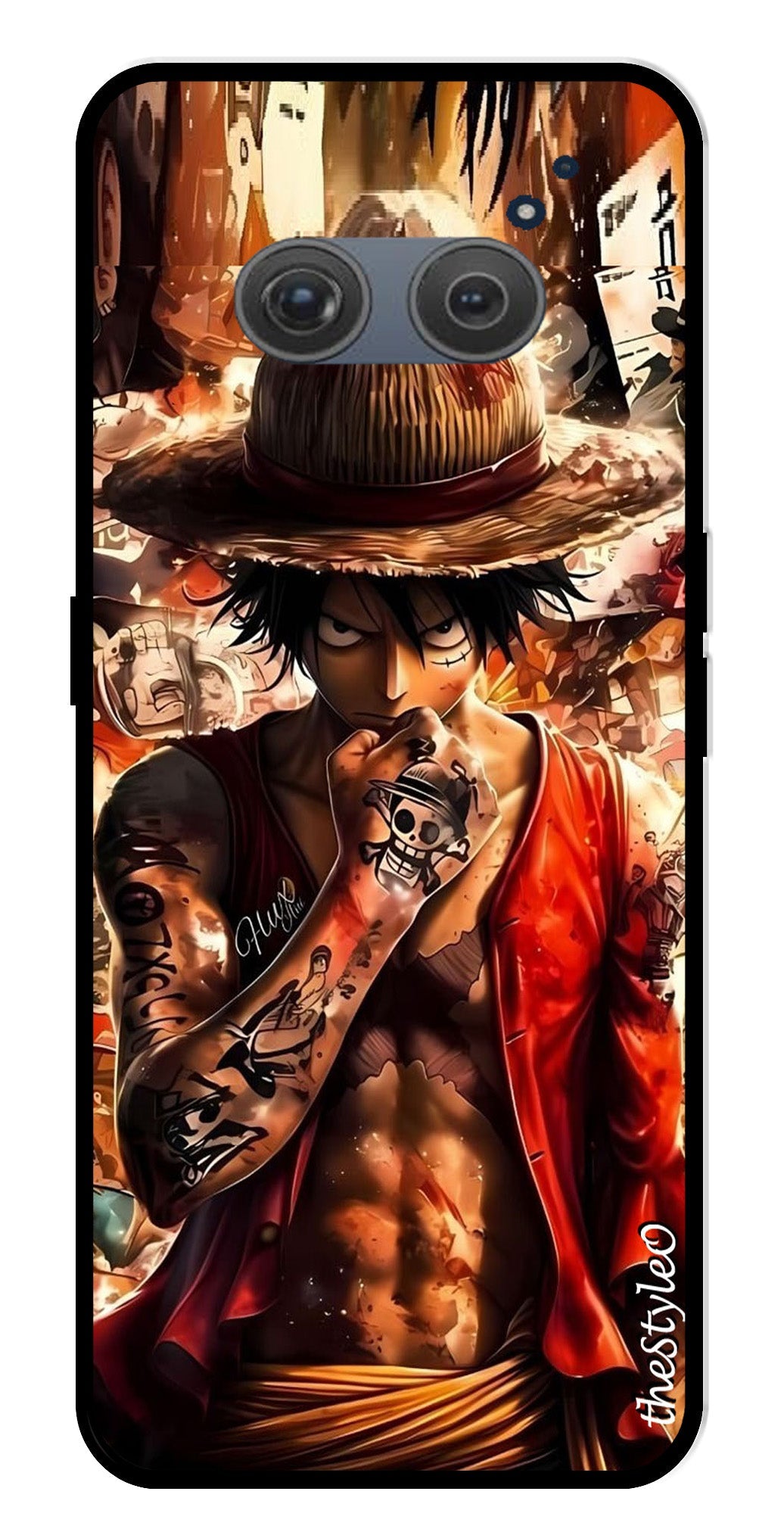 Monkey D Luffy Metal Mobile Case for Redmi 10 Prime (Design No -83)