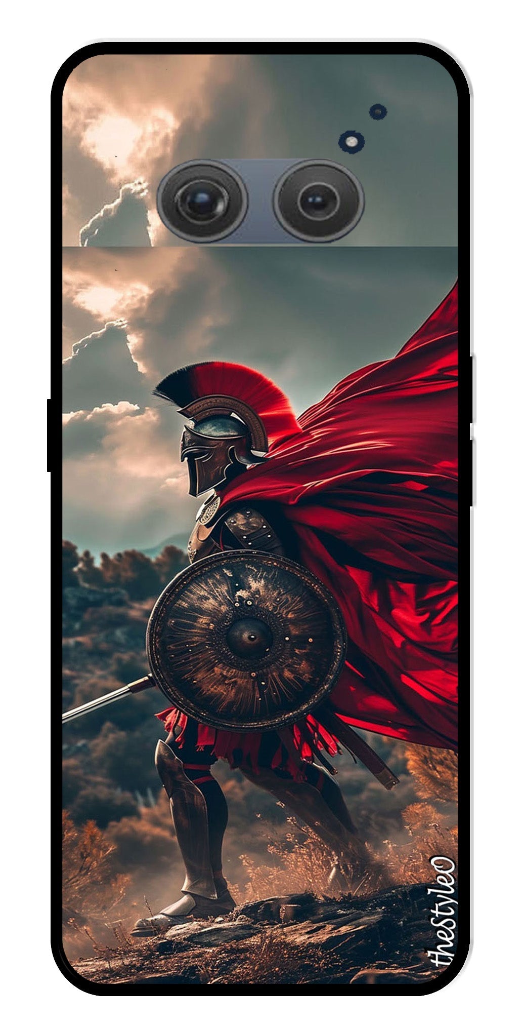 Spartan Fighter Metal Mobile Case for Redmi 10 Prime (Design No -89)