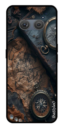 Vintage Compass Metal Mobile Case for Redmi 10 Prime