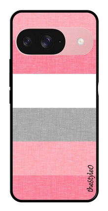 Hearts Pattern Metal Mobile Case for Google Pixel 9 Pro
