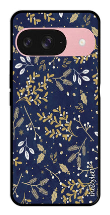 Leaves Design Metal Mobile Case for Google Pixel 9 Pro