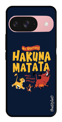 Hakuna Matata Metal Mobile Case for Google Pixel 9 Pro