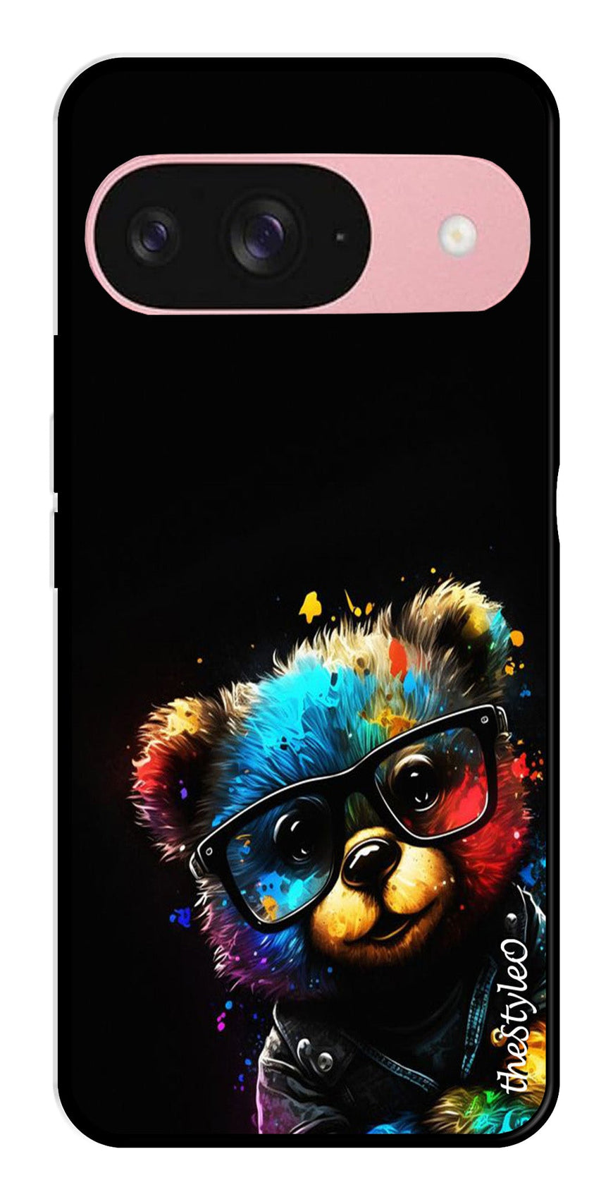 Teddy Bear Metal Mobile Case for Google Pixel 9 Pro (Design No -94)