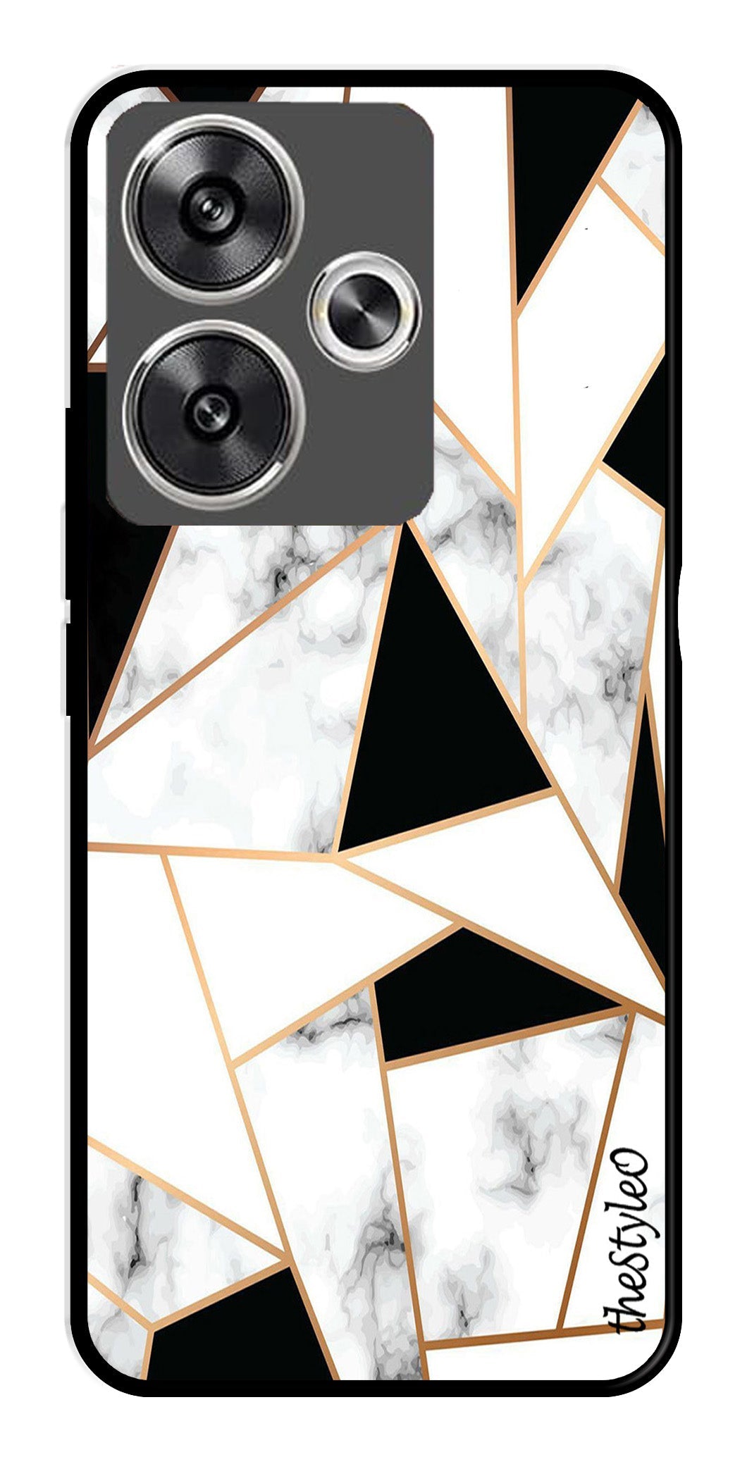 Marble Design2 Metal Mobile Case for Poco F6 5G (Design No -08)