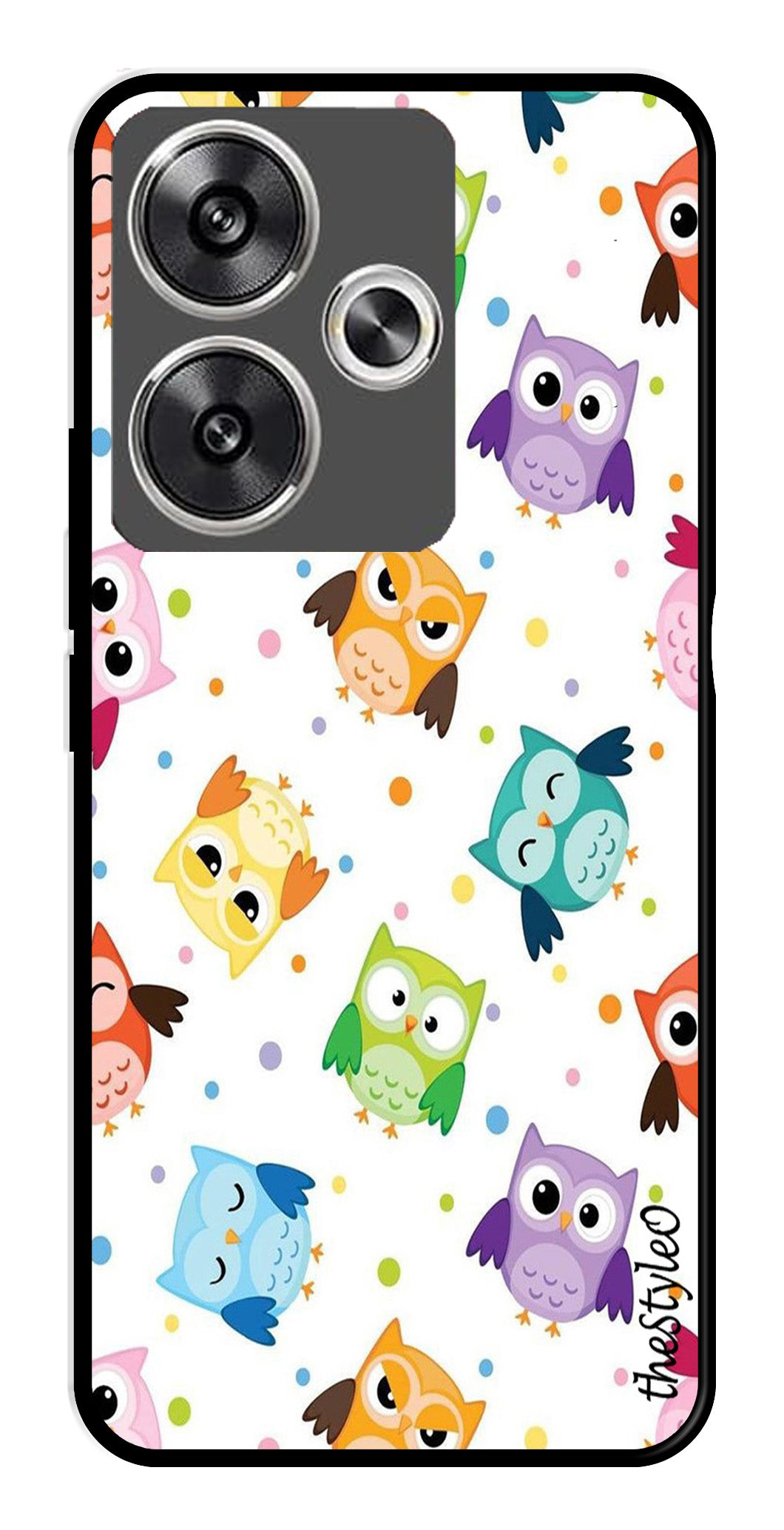 Autumn Leaf Metal Mobile Case for Poco F6 5G (Design No -19)