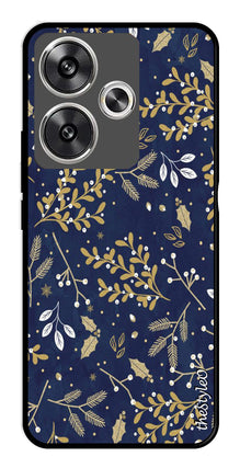 Leaves Design Metal Mobile Case for Poco F6 5G