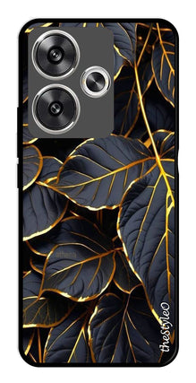 Gold Leaf Metal Mobile Case for Poco F6 5G