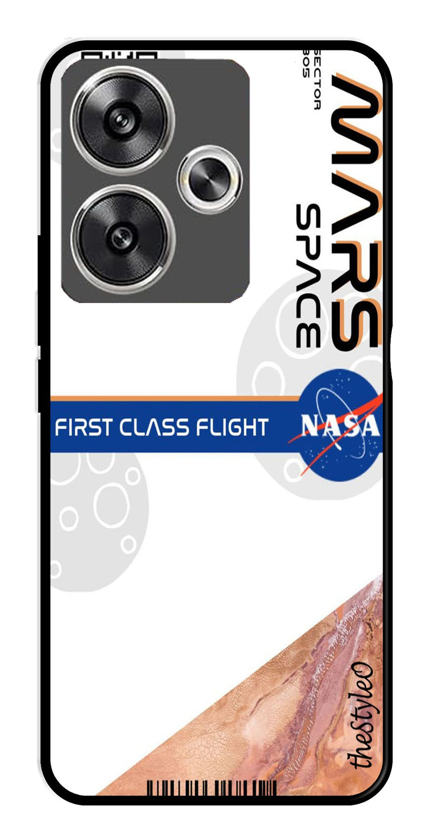 Mars Space Metal Mobile Case for Poco F6 5G (Design No -81)