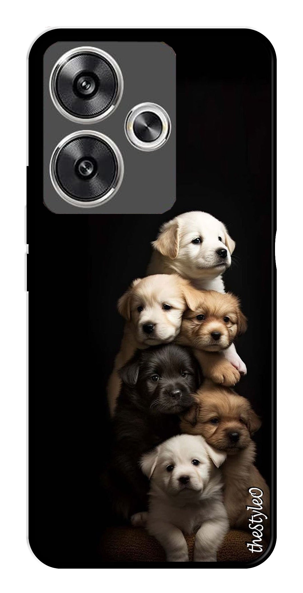 Dog lovers Metal Mobile Case for Poco F6 5G (Design No -88)