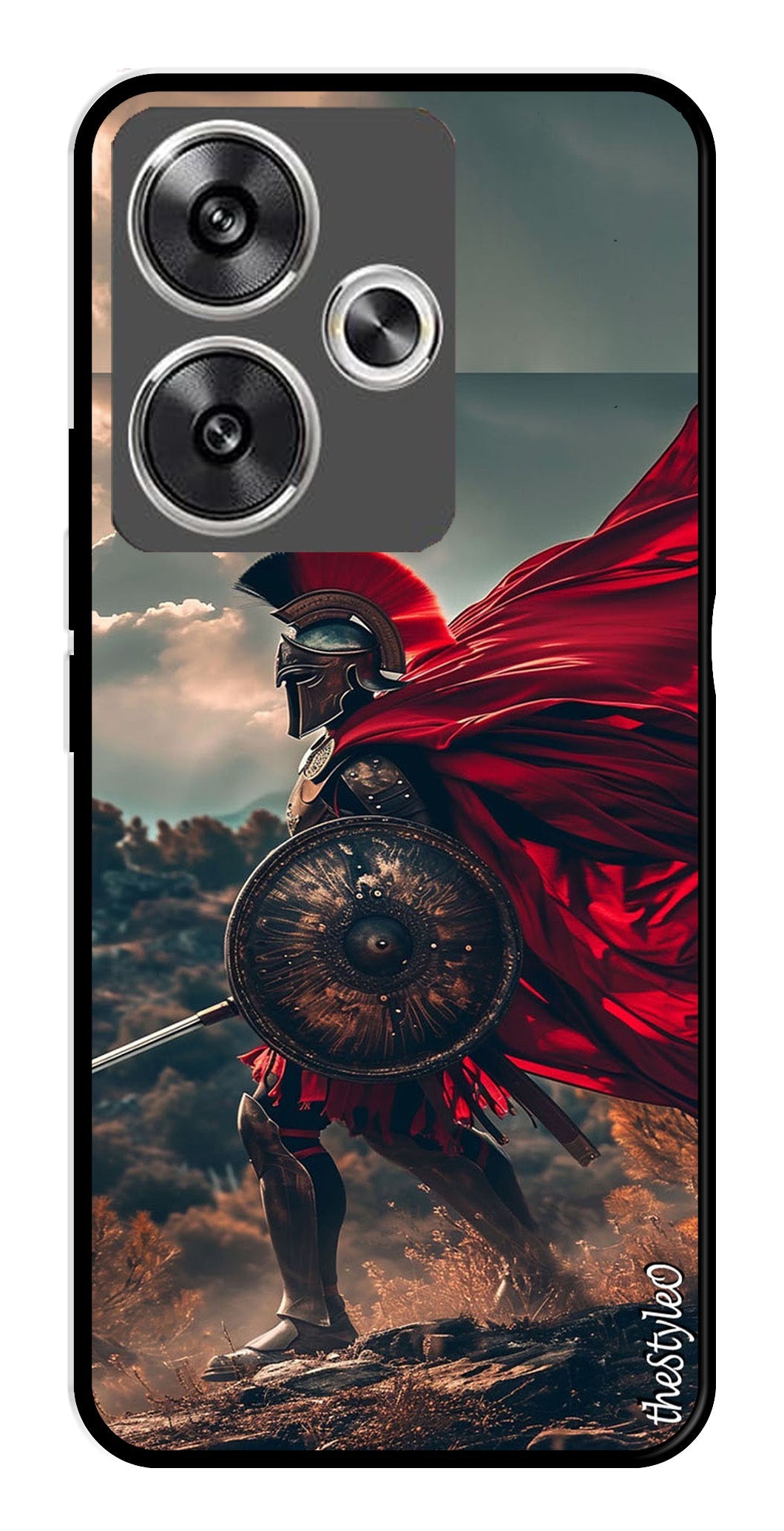 Spartan Fighter Metal Mobile Case for Poco F6 5G (Design No -89)