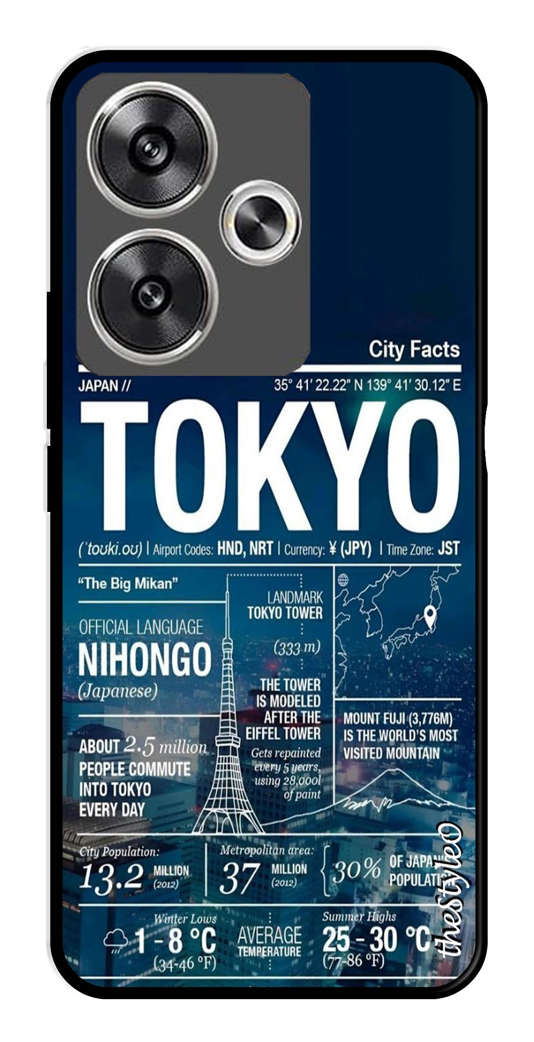 Tokyo Metal Mobile Case for Poco F6 5G (Design No -93)