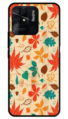 Leafs Design Metal Mobile Case for Redmi 10 Power