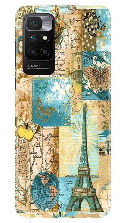 Travel Eiffel Tower Case for Redmi 10 Prime (Design No. 206)