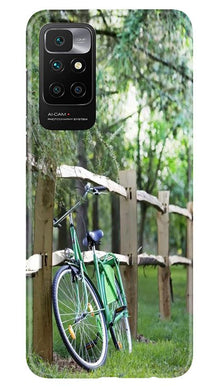 Bicycle Mobile Back Case for Redmi 10 Prime (Design - 208)