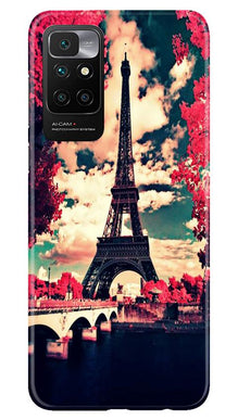 Eiffel Tower Mobile Back Case for Redmi 10 Prime (Design - 212)