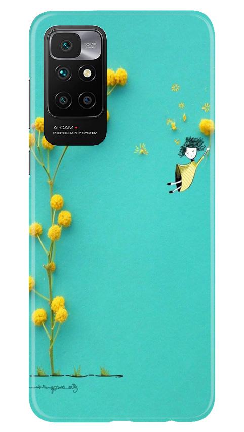 Flowers Girl Case for Redmi 10 Prime (Design No. 216)