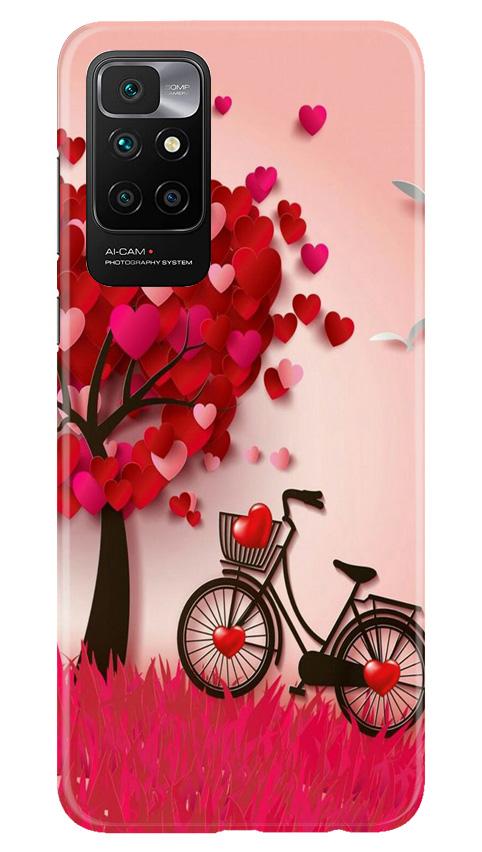 Red Heart Cycle Case for Redmi 10 Prime (Design No. 222)