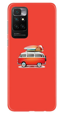 Travel Bus Mobile Back Case for Redmi 10 Prime (Design - 258)