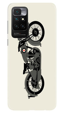 MotorCycle Mobile Back Case for Redmi 10 Prime (Design - 259)