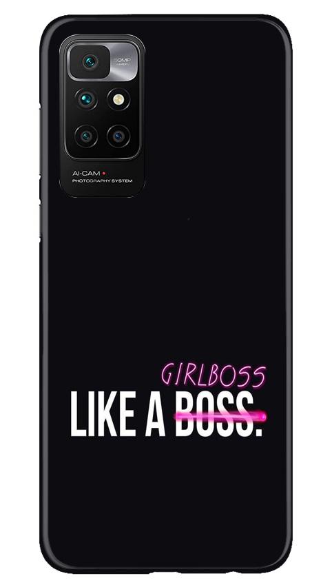 Like a Girl Boss Case for Redmi 10 Prime (Design No. 265)