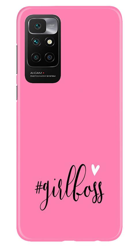 Girl Boss Pink Case for Redmi 10 Prime (Design No. 269)