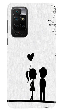 Cute Kid Couple Mobile Back Case for Redmi 10 Prime (Design - 283)