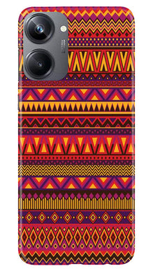 Zigzag line pattern2 Mobile Back Case for Realme 10 Pro 5G (Design - 10)