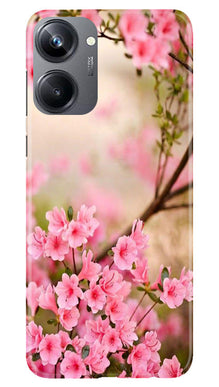 Pink flowers Mobile Back Case for Realme 10 Pro 5G (Design - 69)