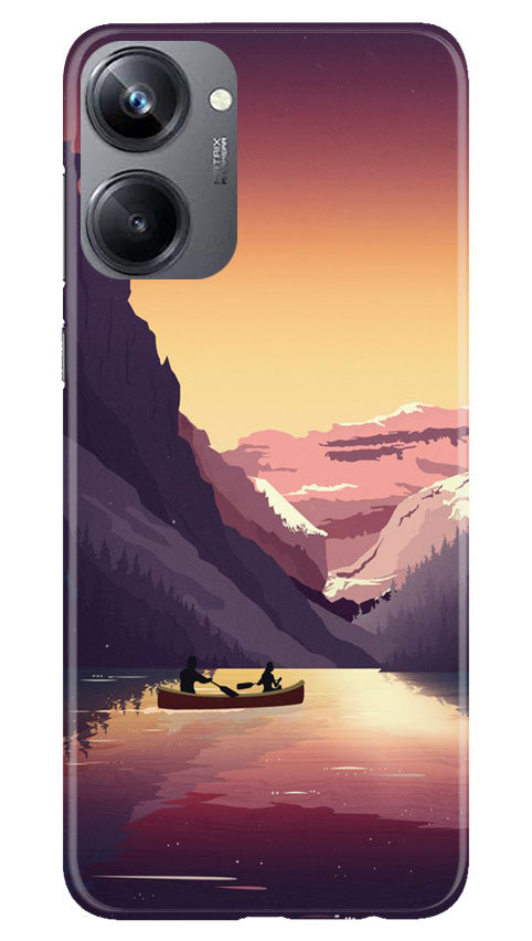 Mountains Boat Case for Realme 10 Pro 5G (Design - 150)