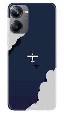 Clouds Plane Mobile Back Case for Realme 10 Pro 5G (Design - 165)