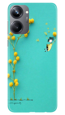 Flowers Girl Mobile Back Case for Realme 10 Pro 5G (Design - 185)