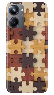 Puzzle Pattern Mobile Back Case for Realme 10 Pro 5G (Design - 186)