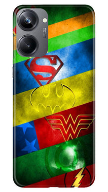 Superheros Logo Mobile Back Case for Realme 10 Pro 5G (Design - 220)