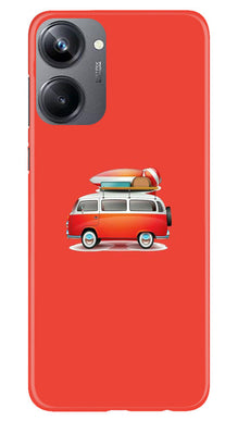 Travel Bus Mobile Back Case for Realme 10 Pro 5G (Design - 227)