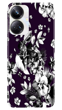 white flowers Mobile Back Case for Realme 10 Pro Plus 5G (Design - 7)