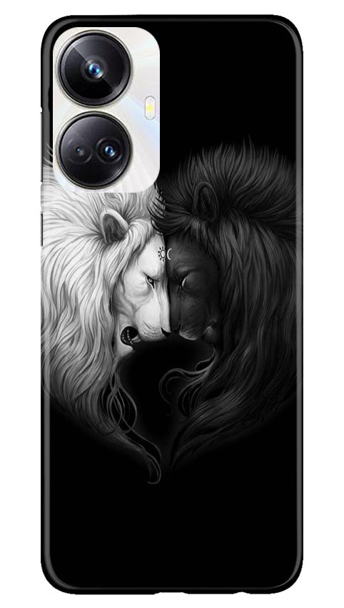 Dark White Lion Case for Realme 10 Pro Plus 5G(Design - 140)