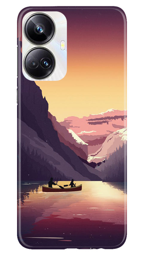 Mountains Boat Case for Realme 10 Pro Plus 5G (Design - 150)