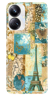 Travel Eiffel Tower Mobile Back Case for Realme 10 Pro Plus 5G (Design - 175)