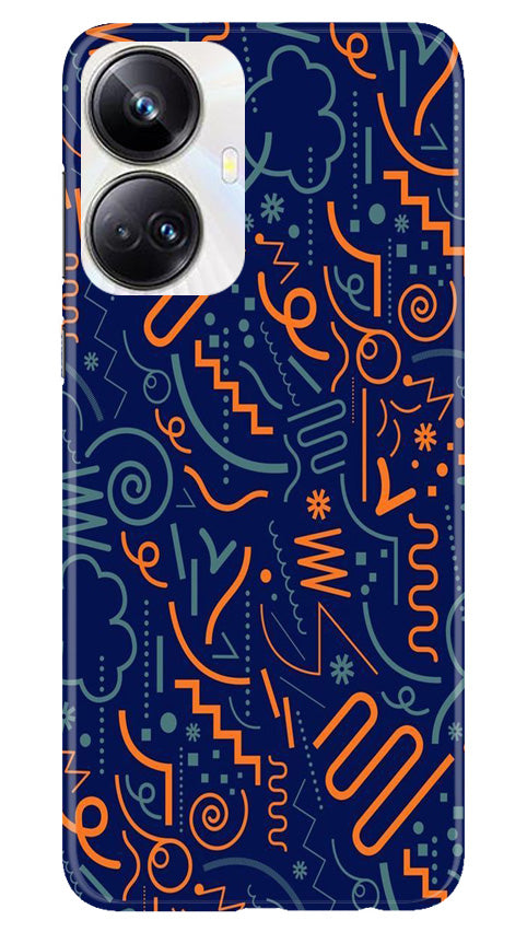 Line Art Baground Case for Realme 10 Pro Plus 5G