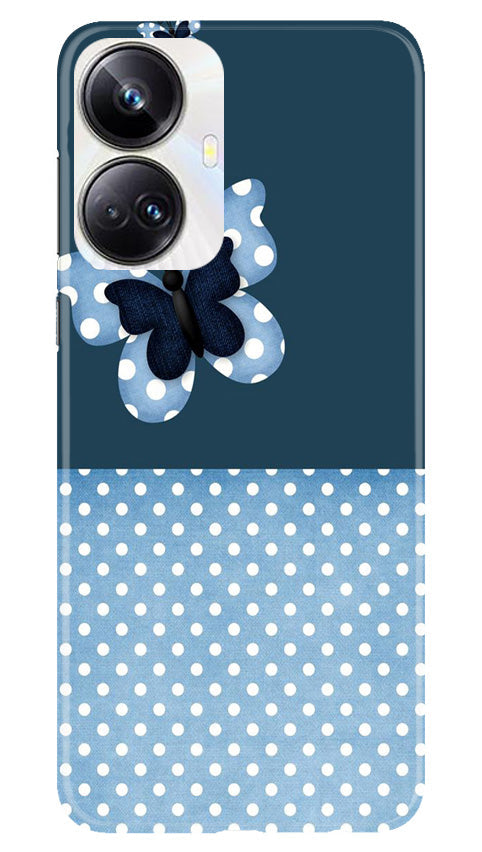 White dots Butterfly Case for Realme 10 Pro Plus 5G