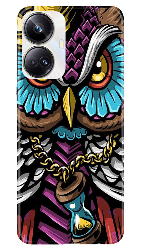 Owl Mobile Back Case for Realme 10 Pro Plus 5G (Design - 318)