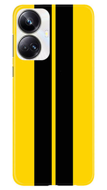 Black Yellow Pattern Mobile Back Case for Realme 10 Pro Plus 5G (Design - 336)