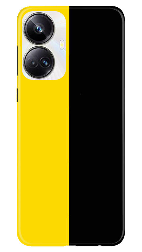 Black Yellow Pattern Mobile Back Case for Realme 10 Pro Plus 5G (Design - 354)