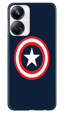 Captain America Mobile Back Case for Realme 10 Pro Plus 5G (Design - 42)