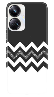 Black white Pattern2Mobile Back Case for Realme 10 Pro Plus 5G (Design - 83)