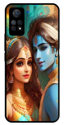 Lord Radha Krishna Metal Mobile Case for Redmi Note 11 Pro Plus