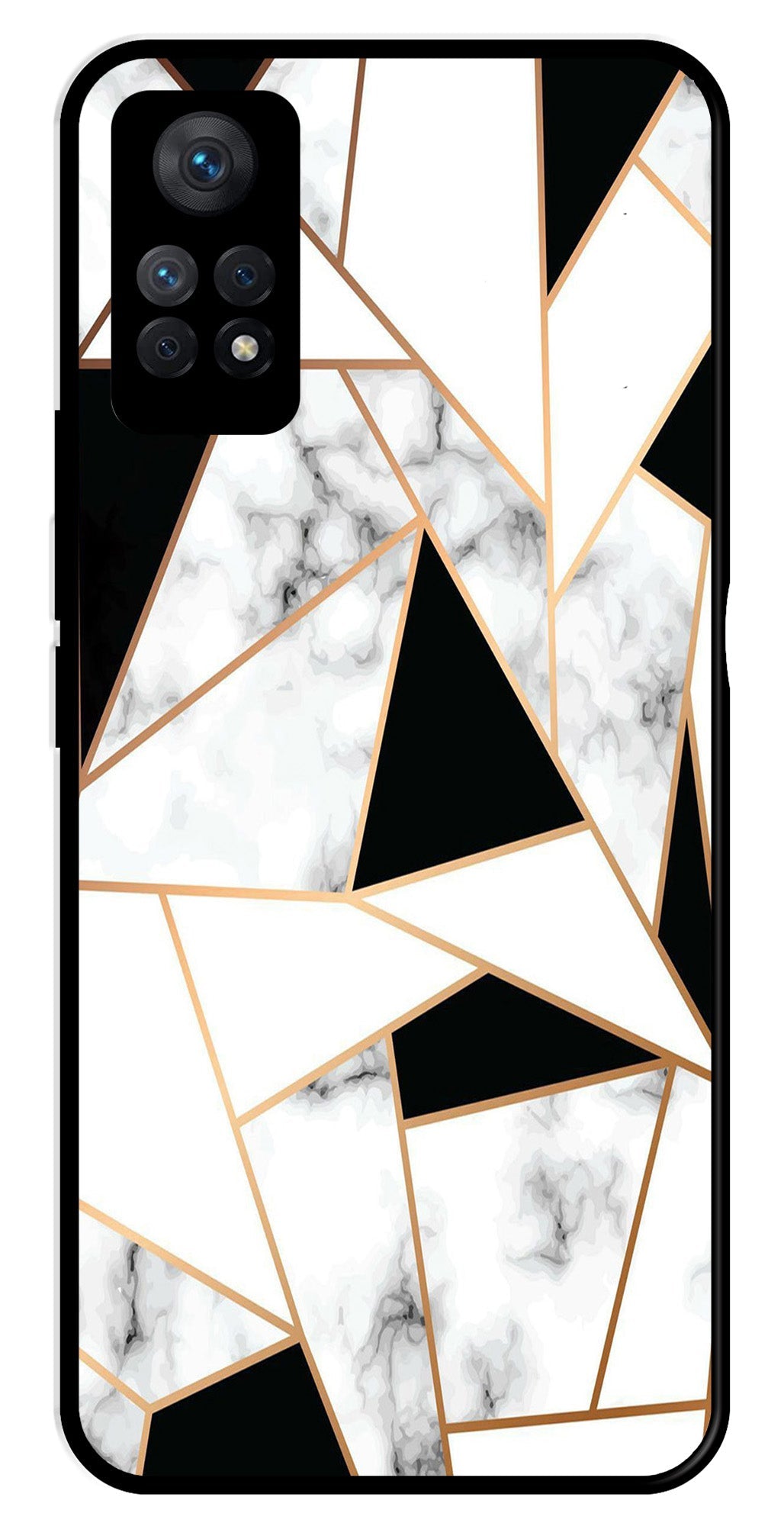 Marble Design2 Metal Mobile Case for Redmi Note 11 Pro Plus   (Design No -08)