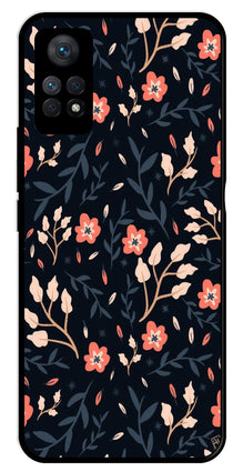 Floral Pattern Metal Mobile Case for Redmi Note 11 Pro