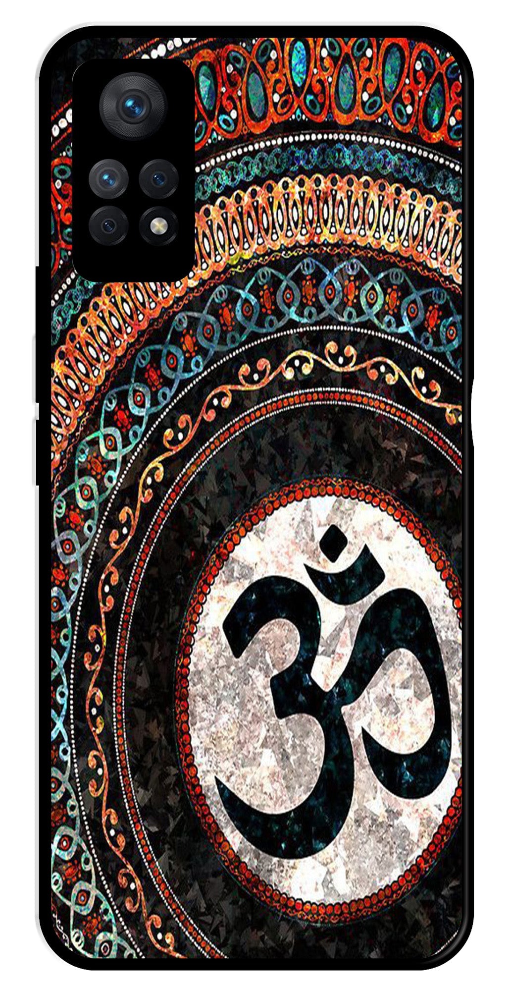 Oum Design Metal Mobile Case for Redmi Note 11 Pro   (Design No -15)